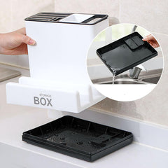 Tableware Storage Holders Kitchen Knife Plastic Storages Racks For Kitchen Convenience Cabinet Kitchen Gadgets-4