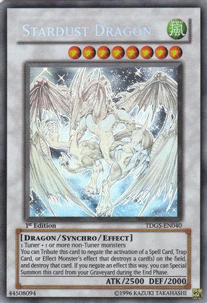 Stardust Dragon (Ghost) (TDGS-EN040) - The Duelist Genesis 1st Edition-1