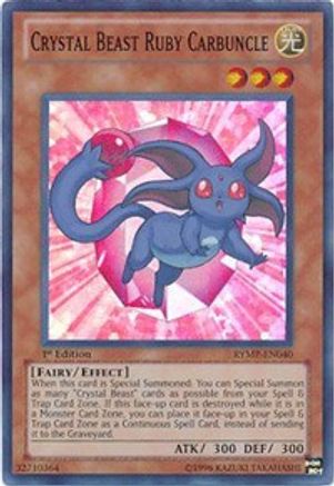 Crystal Beast Ruby Carbuncle (RYMP-EN040) - Ra Yellow Mega Pack 1st Edition-1