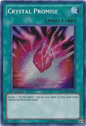 Crystal Promise (RYMP-EN052) - Ra Yellow Mega Pack 1st Edition-1