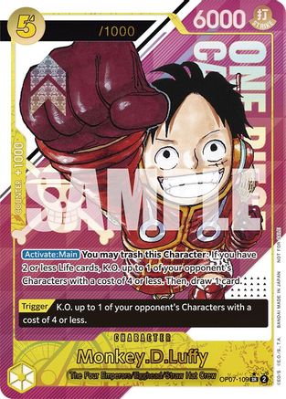 Monkey.D.Luffy (CS 2024 Event Pack) (OP07-109) - One Piece Promotion Cards Foil-1