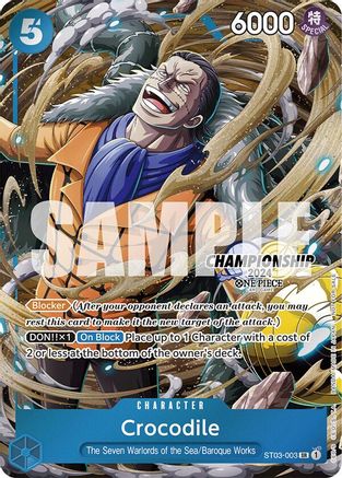 Crocodile (CS 2024 Celebration Pack) (ST03-003) - One Piece Promotion Cards Foil-1