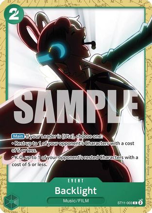 Backlight (ST11-003) - Starter Deck 16: GREEN Uta-1
