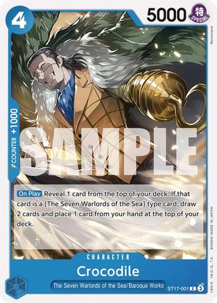 Crocodile (ST17-001) - Starter Deck 17: BLUE Donquixote Doflamingo-1