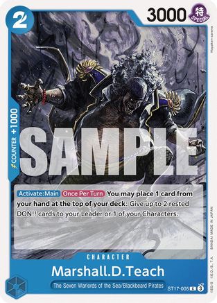 Marshall.D.Teach (ST17-005) - Starter Deck 17: BLUE Donquixote Doflamingo-1