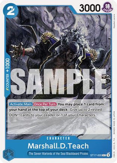Marshall.D.Teach (ST17-005) - Starter Deck 17: BLUE Donquixote Doflamingo-1