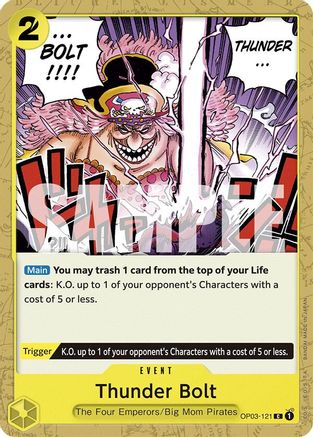 Thunder Bolt (OP03-121) - Starter Deck 20: YELLOW Charlotte Katakuri-1