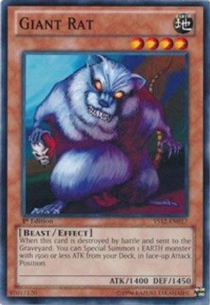 Giant Rat (YS12-EN017) - Starter Deck: Xyz Symphony 1st Edition-1