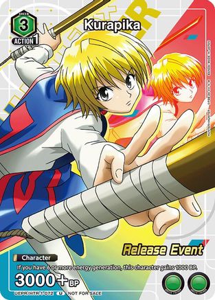Kurapika (Release Event Participation) (UEPR/HTR-1-072) - UE02BT HUNTER X HUNTER Release Event Cards-1