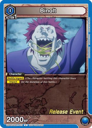 Binolt (UEPR/HTR-1-013) - UE02BT HUNTER X HUNTER Release Event Cards-1