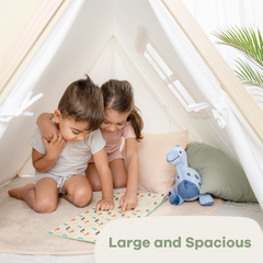 Comfy Cubs - Kids Play Tent - Natural Wood - Ages 1+-3