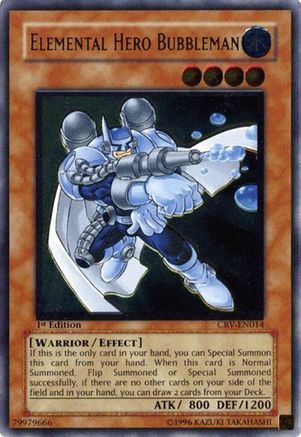 Elemental Hero Bubbleman (UTR) (CRV-EN014) - Cybernetic Revolution 1st Edition-1