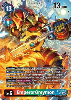 EmperorGreymon (Alternate Art) (BT18-018) - Release Special Booster 2.0 Foil-1
