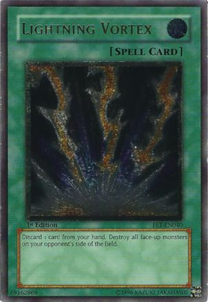 Lightning Vortex (UTR) (FET-EN040) - Flaming Eternity 1st Edition-1