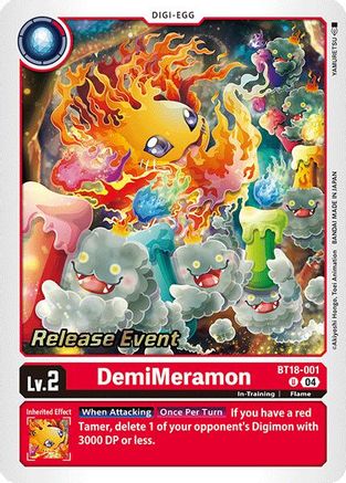 DemiMeramon (BT18-001) - Release Special Booster 2.0 Celebration Event Cards Foil-1