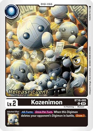 Kozenimon (BT18-005) - Release Special Booster 2.0 Celebration Event Cards Foil-1