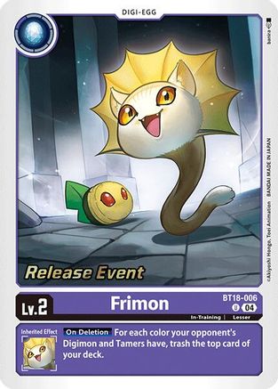 Frimon (BT18-006) - Release Special Booster 2.0 Celebration Event Cards Foil-1