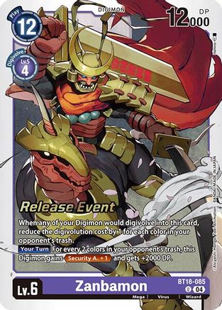 Zanbamon (BT18-085) - Release Special Booster 2.0 Celebration Event Cards Foil-1