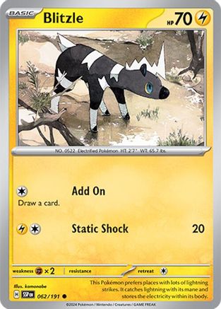 Blitzle 62 - SV08 Surging Sparks Reverse Holofoil-1