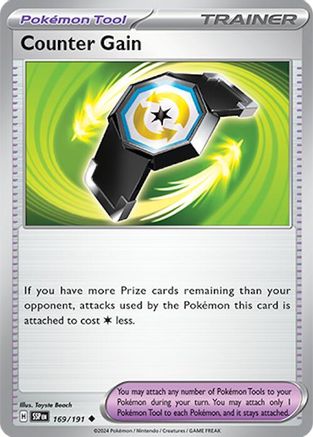 Counter Gain 169 - SV08 Surging Sparks Reverse Holofoil-1