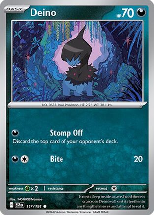 Deino 117 - SV08 Surging Sparks Reverse Holofoil-1