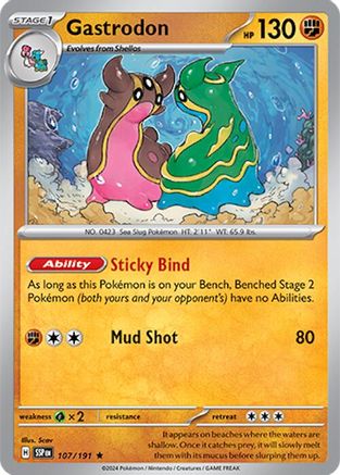 Gastrodon 107 - SV08 Surging Sparks Reverse Holofoil-1