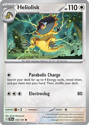 Heliolisk 155 - SV08 Surging Sparks Reverse Holofoil-1