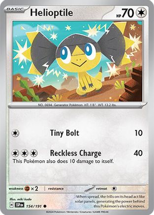 Helioptile 154 - SV08 Surging Sparks Reverse Holofoil-1