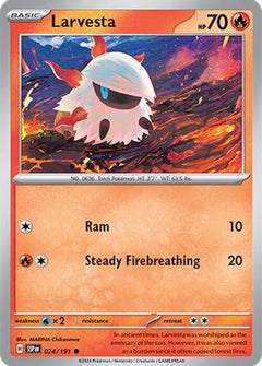 Larvesta - 024/191 24 - SV08 Surging Sparks Reverse Holofoil-1