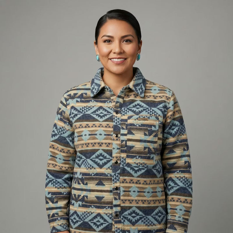 Blue and Cream Grand Canyon Jacket (Unisex)-5