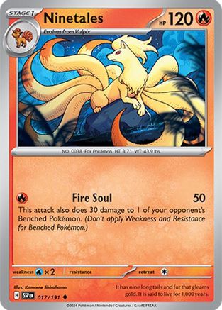 Ninetales 17 - SV08 Surging Sparks Reverse Holofoil-1