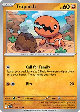 Trapinch 104 - SV08 Surging Sparks-1
