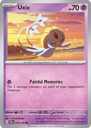 Uxie 78 - SV08 Surging Sparks Reverse Holofoil-1