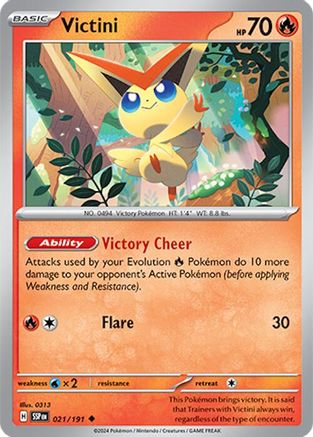 Victini 21 - SV08 Surging Sparks Reverse Holofoil-1