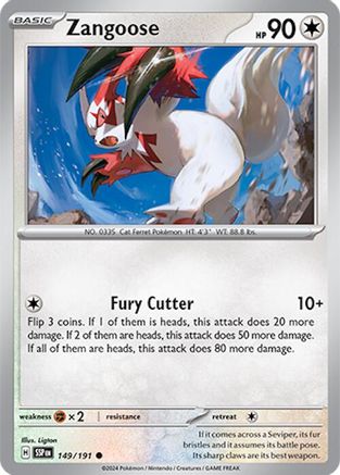 Zangoose 149 - SV08 Surging Sparks Reverse Holofoil-1