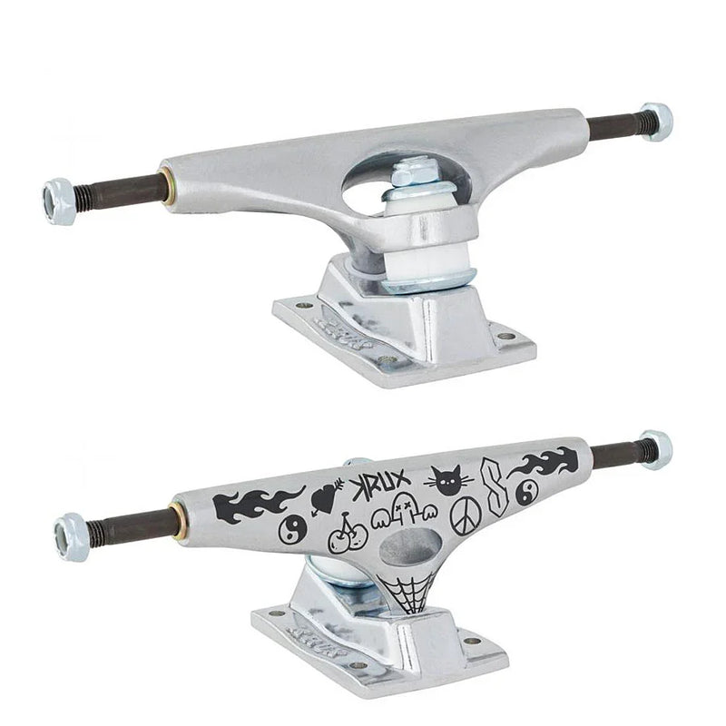Krux 'K5 Doodle' Trucks - Silver-1