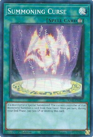Summoning Curse (RA03-EN057) - Quarter Century Bonanza 1st Edition-1