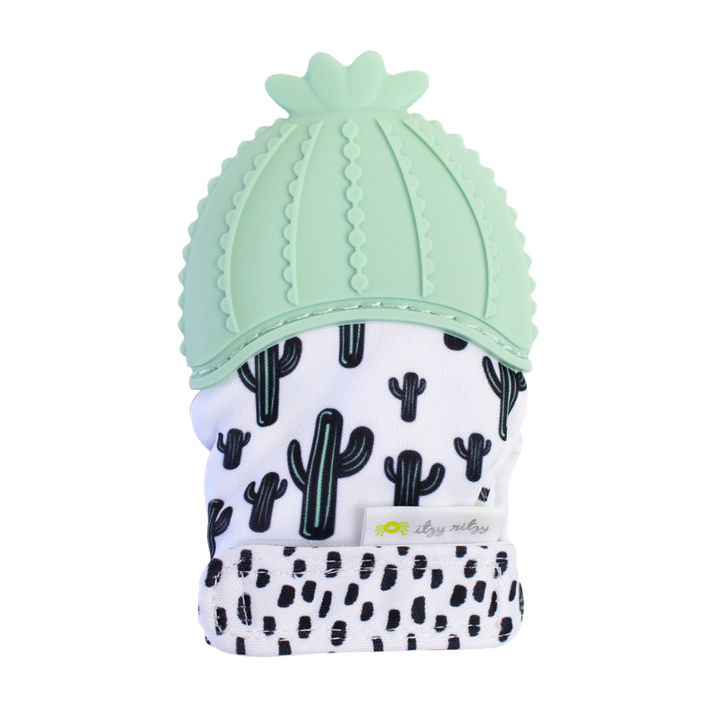 Itzy Ritzy Canada - Itzy Mitt™ Silicone Teething Mitts: Cactus - Ages 0–24 Months-1
