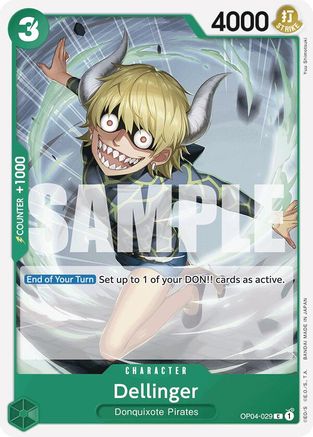 Dellinger (Reprint) (OP04-029) - Premium Booster -The Best--1