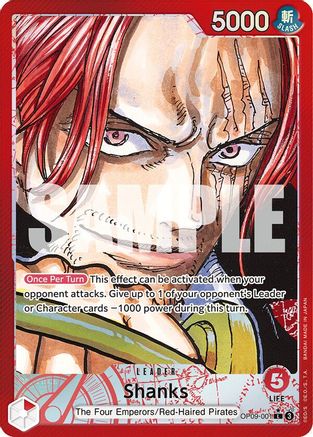 Shanks (001) (Parallel) (OP09-001) - Emperors in the New World Foil-1