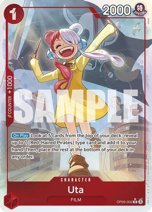 Uta (Parallel) (OP09-002) - Emperors in the New World Foil-1