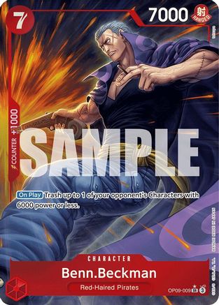 Benn.Beckman (Parallel) (OP09-009) - Emperors in the New World Foil-1