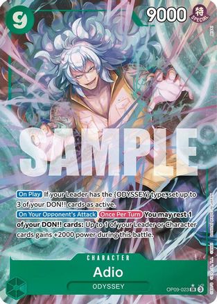 Adio (Parallel) (OP09-023) - Emperors in the New World Foil-1