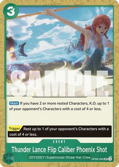 Thunder Lance Flip Caliber Phoenix Shot (OP09-040) - Emperors in the New World-1