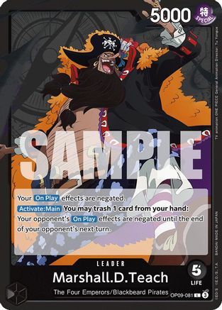Marshall.D.Teach (081) (OP09-081) - Emperors in the New World-1