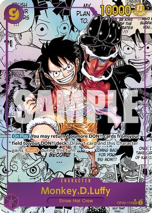 Monkey.D.Luffy (119) (Parallel) (OP09-119) - Emperors in the New World Foil-1