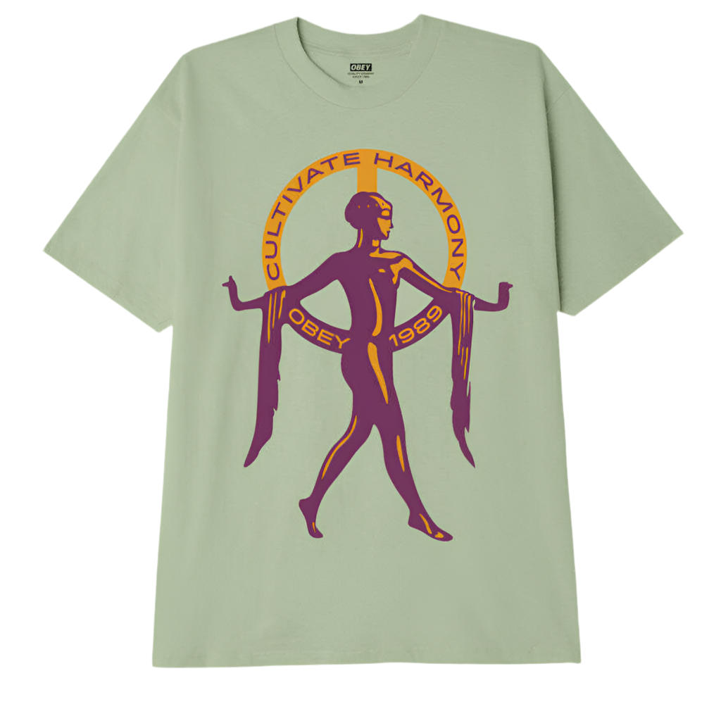 Obey 'Cultivate Harmony' Tee - Cucumber-1
