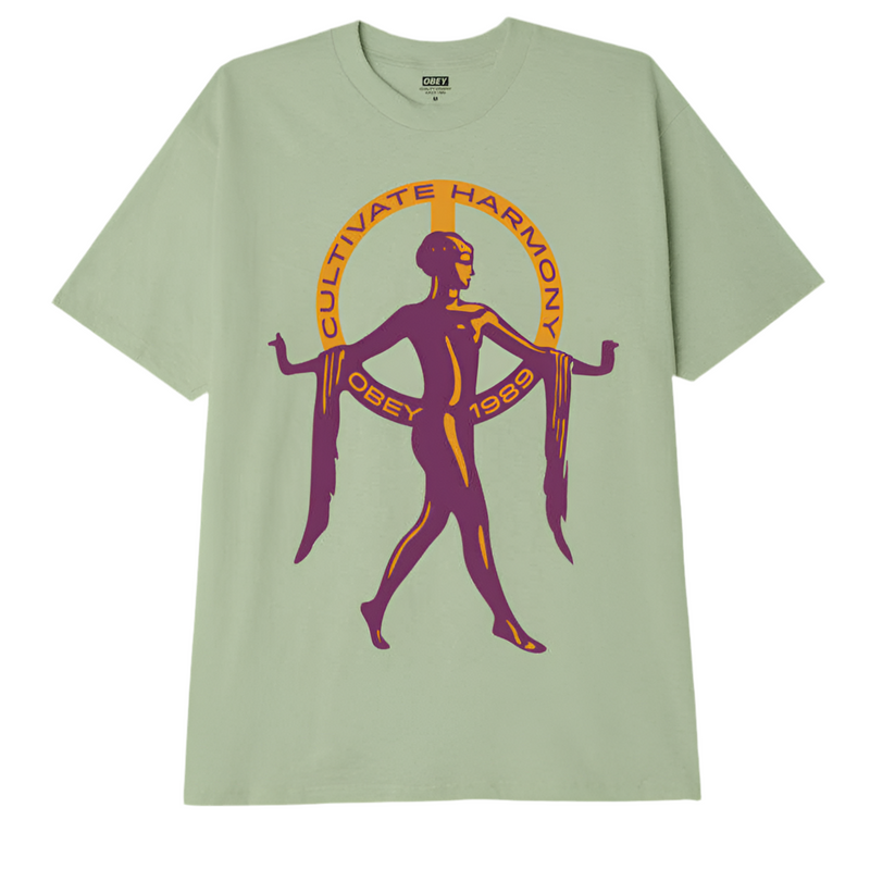 Obey 'Cultivate Harmony' Tee - Cucumber-1