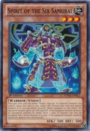 Spirit of the Six Samurai (SDWA-EN012) - Structure Deck: Samurai Warlords 1st Edition-1