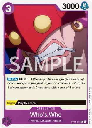 Who's.Who (ST04-010) - Revision Pack Cards-1